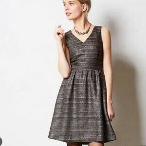 Moulinette Soeurs Tweed Fit & Flare Dress Size 4